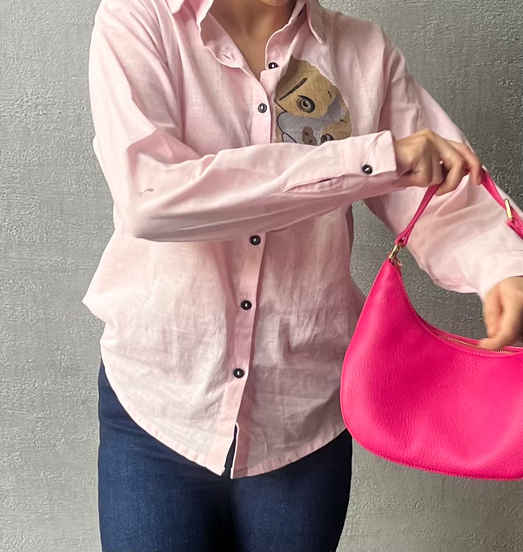 Dog Embroidered Shirt