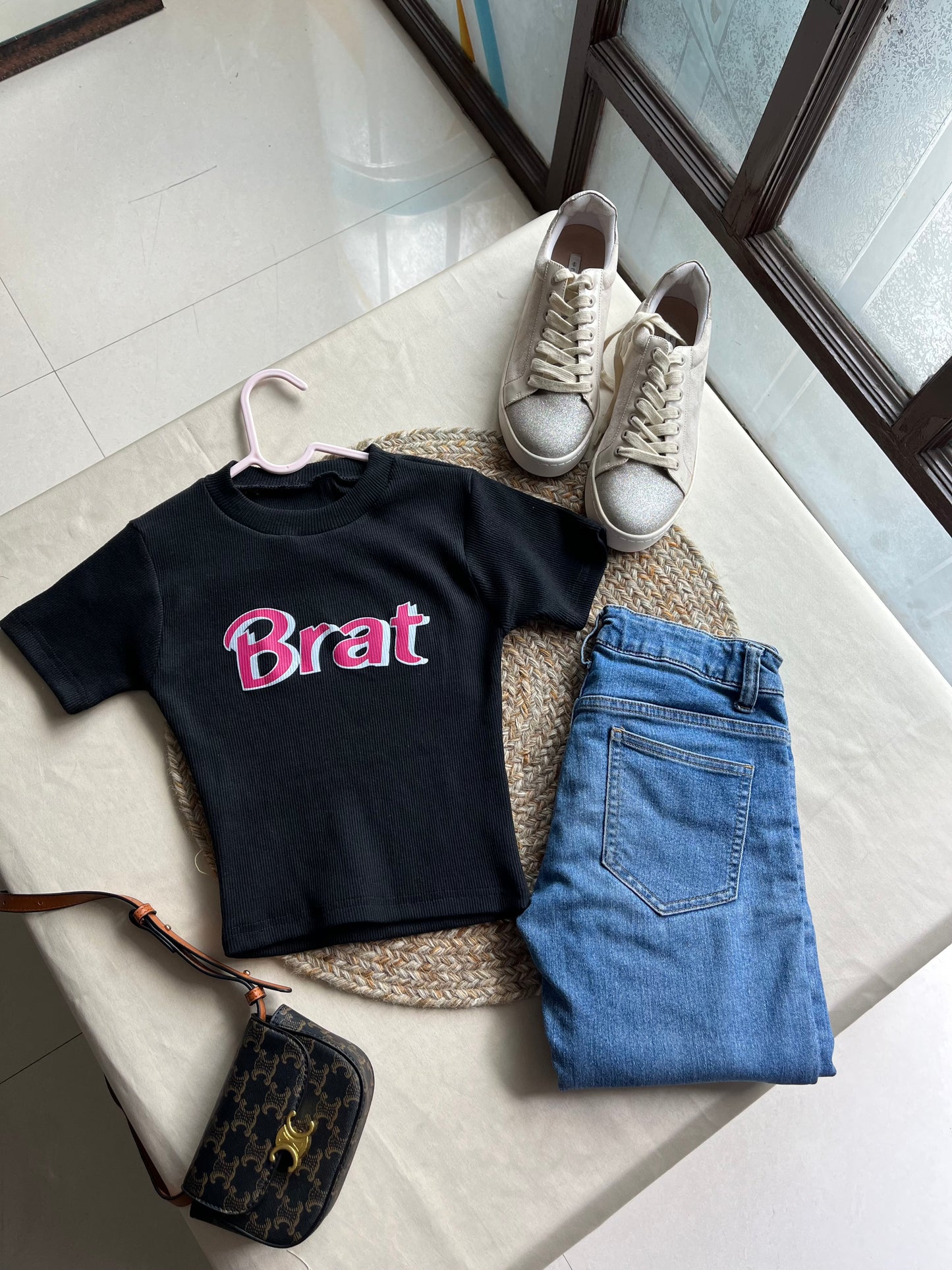 Brat Half Sleeves Top