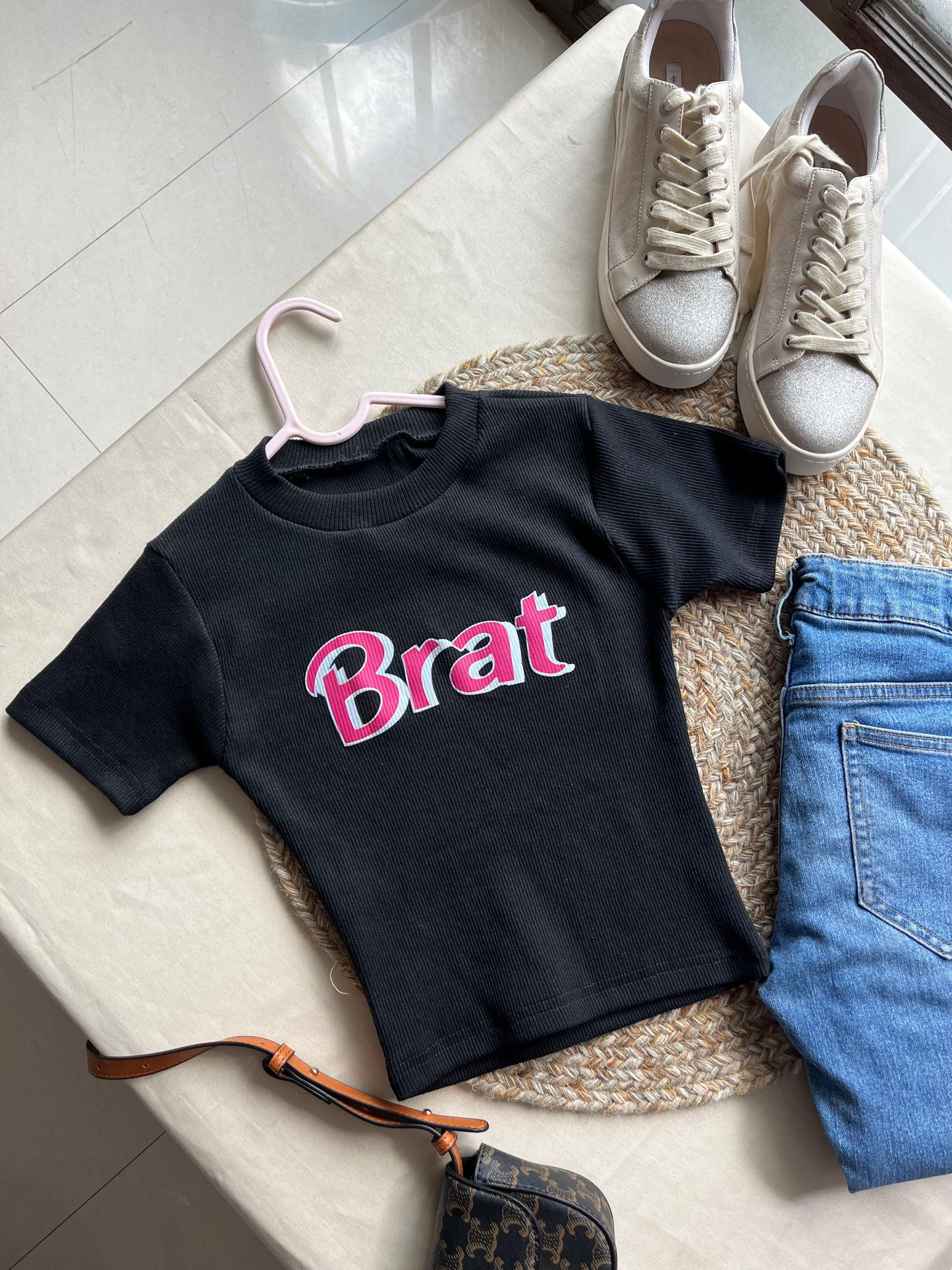 Brat Half Sleeves Top