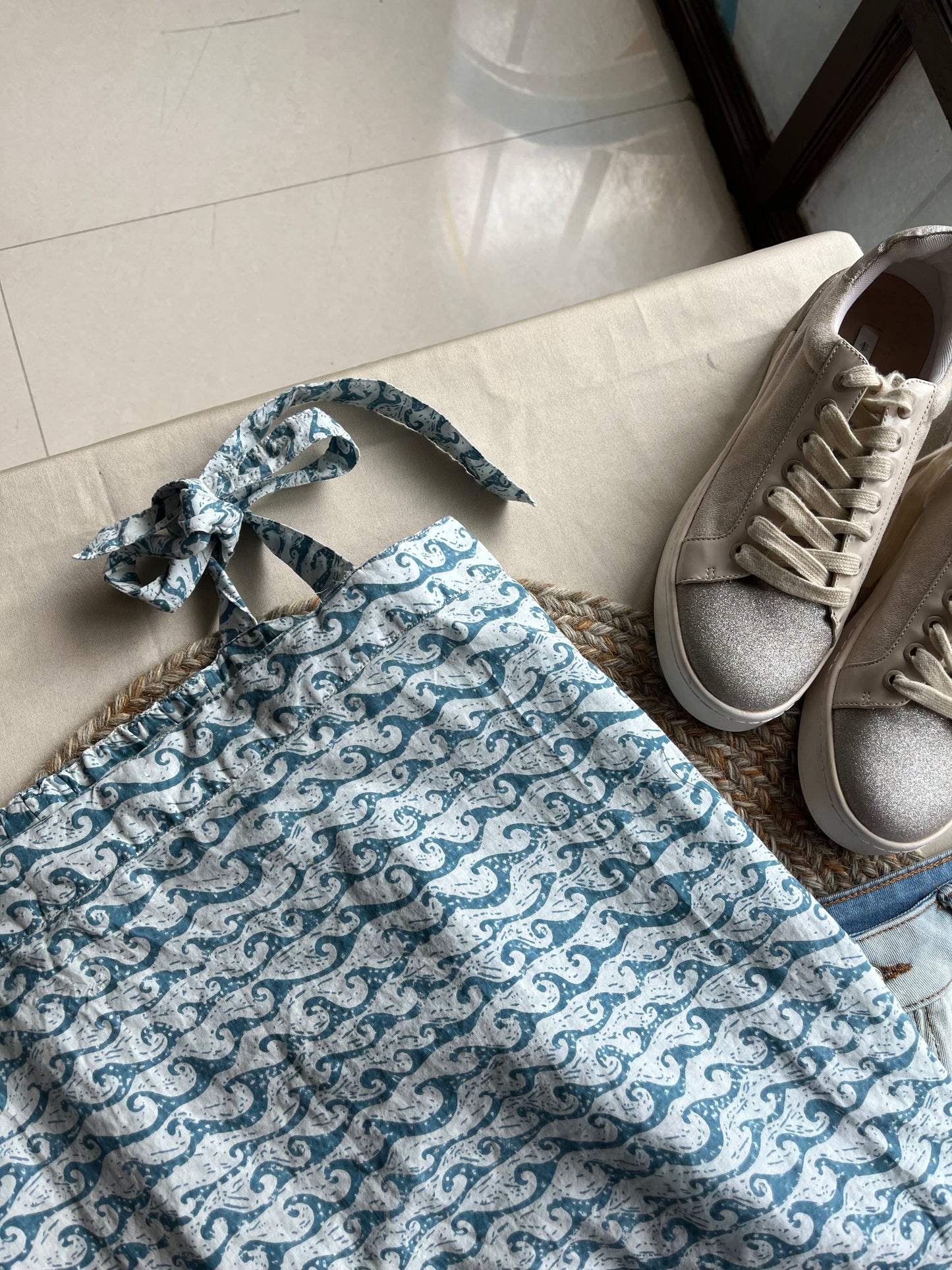 Printed Summer Knot Top