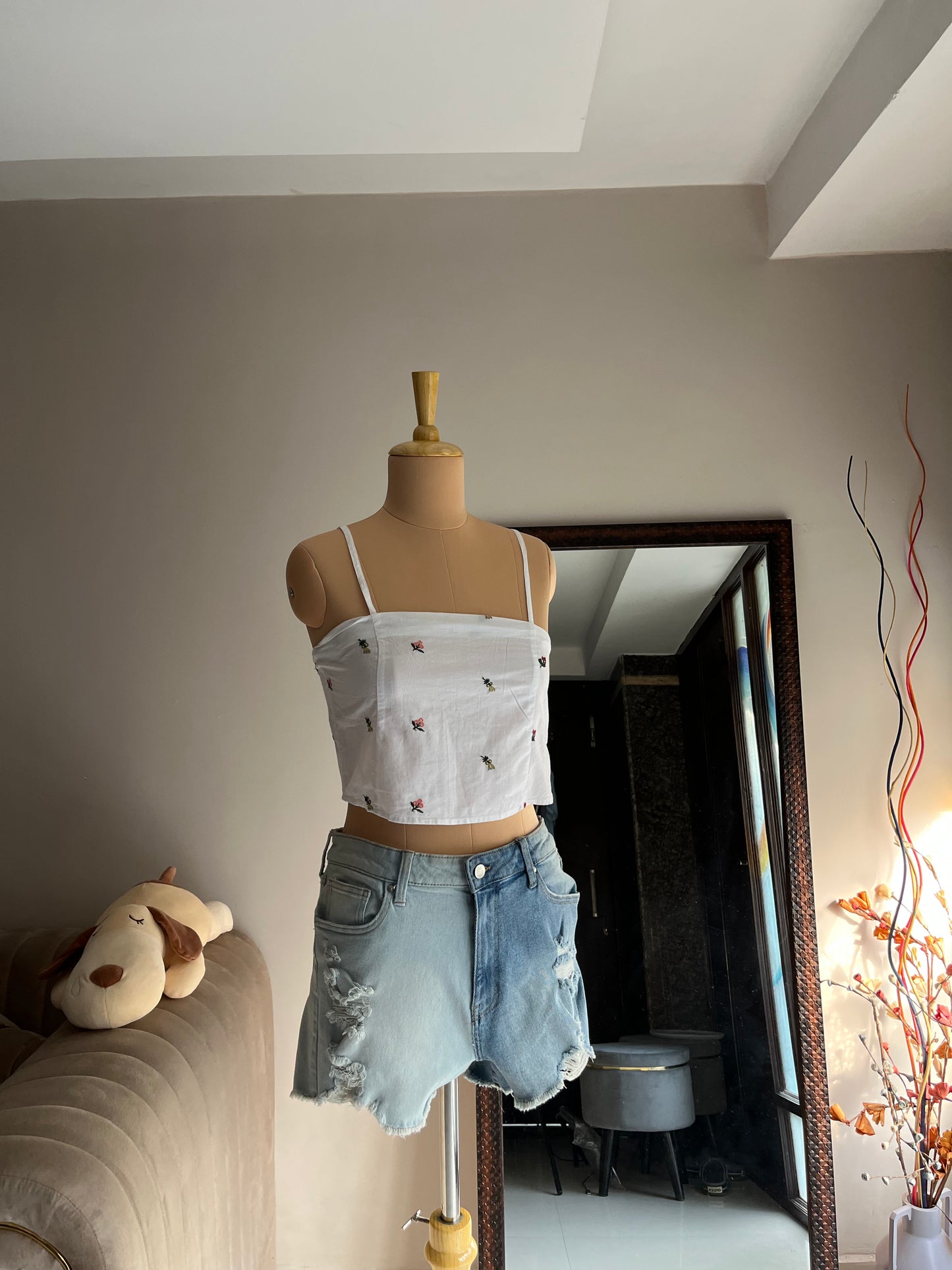 Floral Strap Top