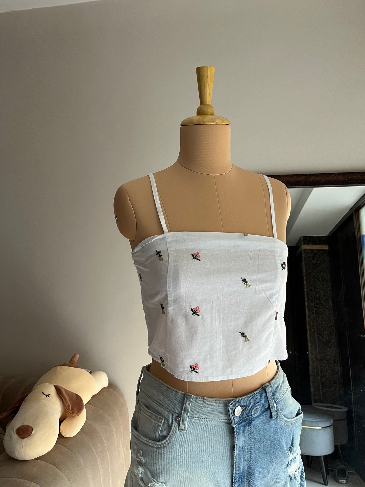 Floral Strap Top