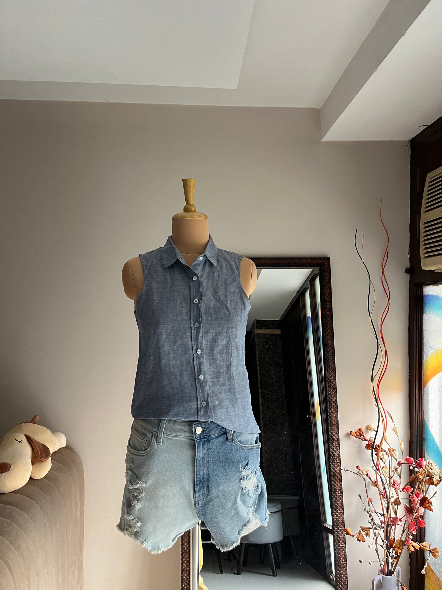 Cut Sleeves Shirt