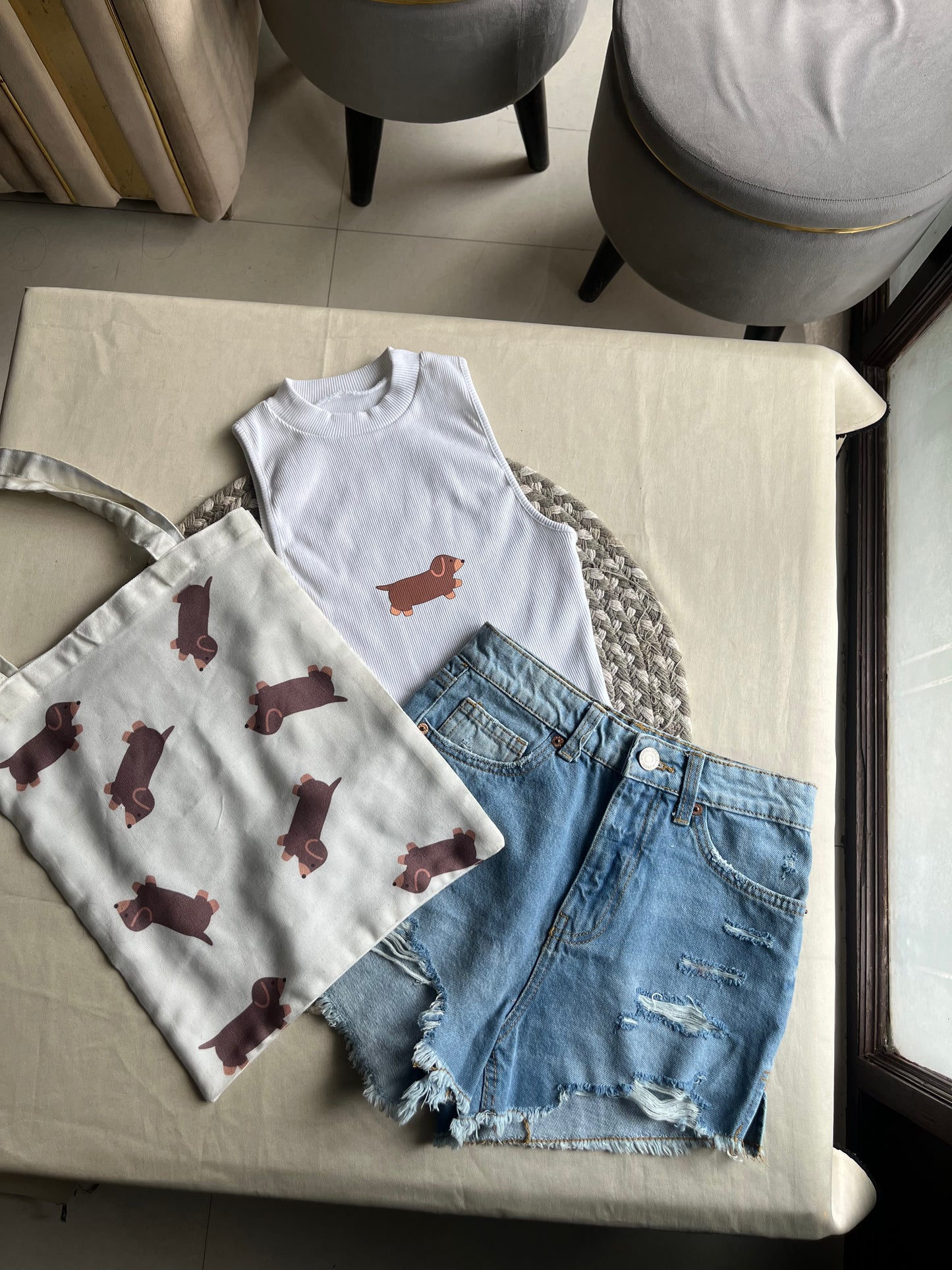 Printed Vest Tee