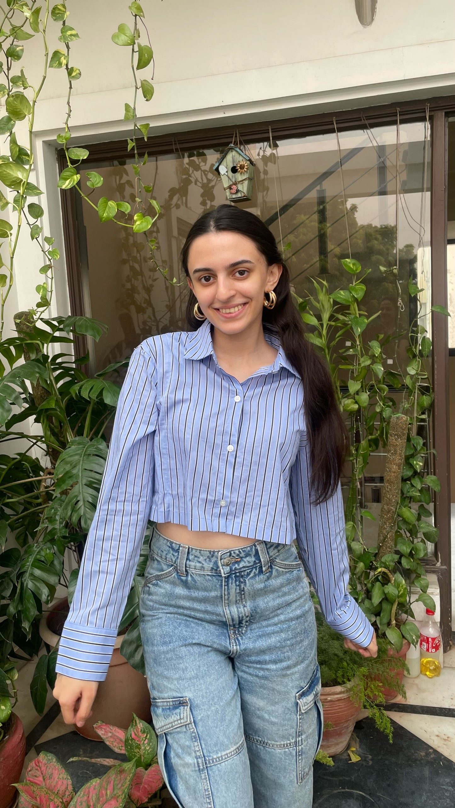 Crop Check Shirt