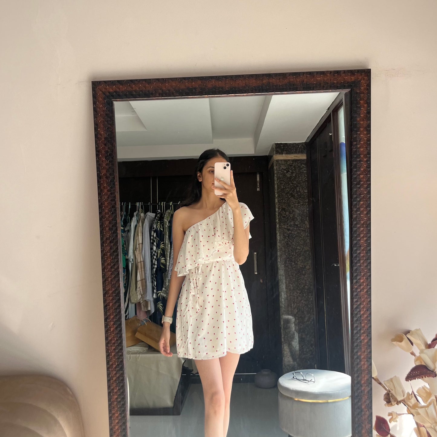 Printed Ruffle Dress