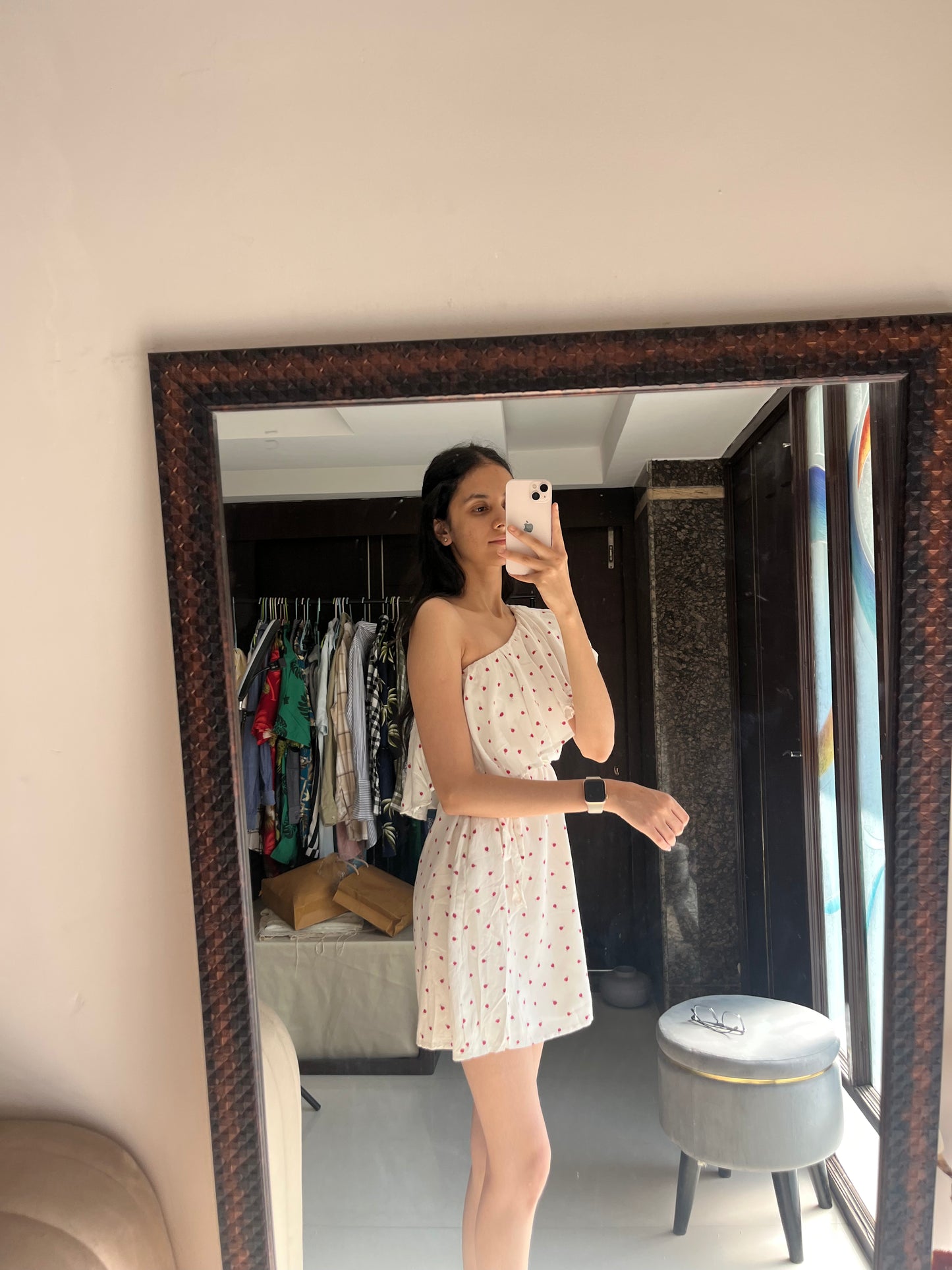Printed Ruffle Dress