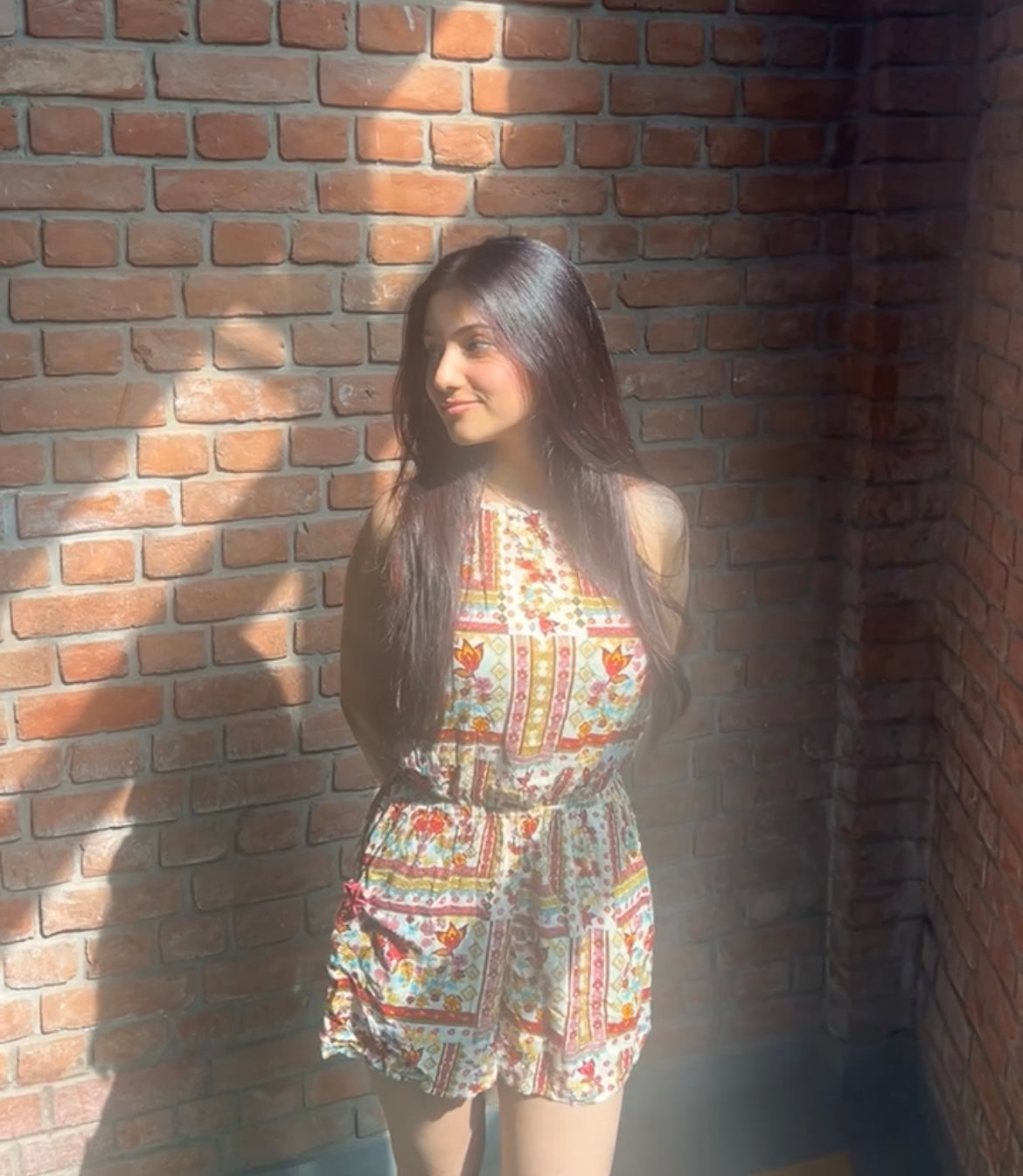 Printed Romper