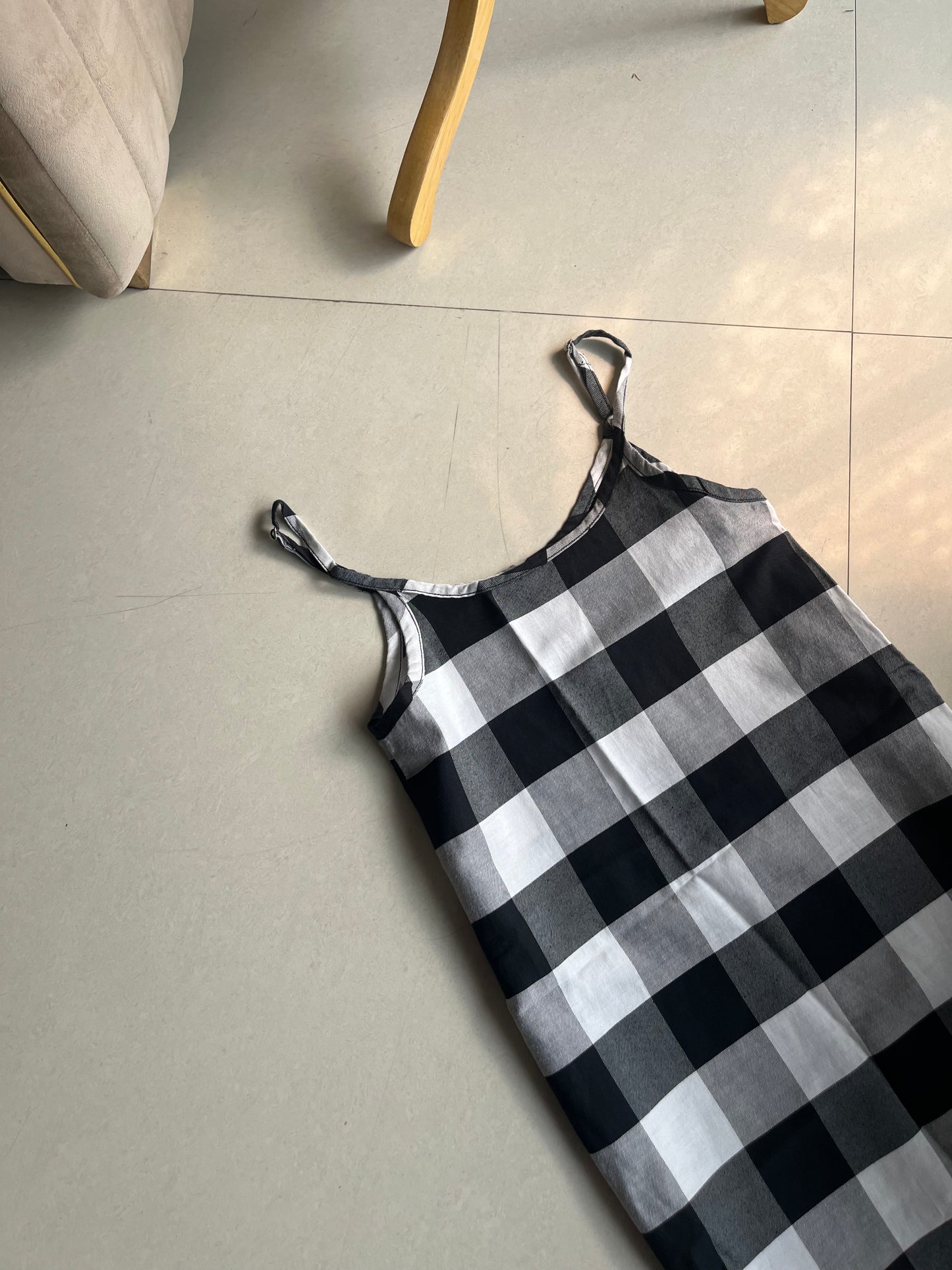 Strap Check Top