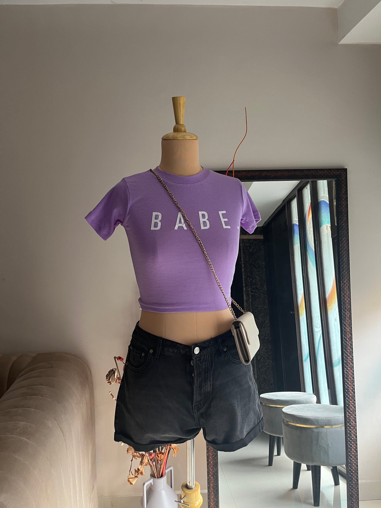 Babe Half Sleeves Top