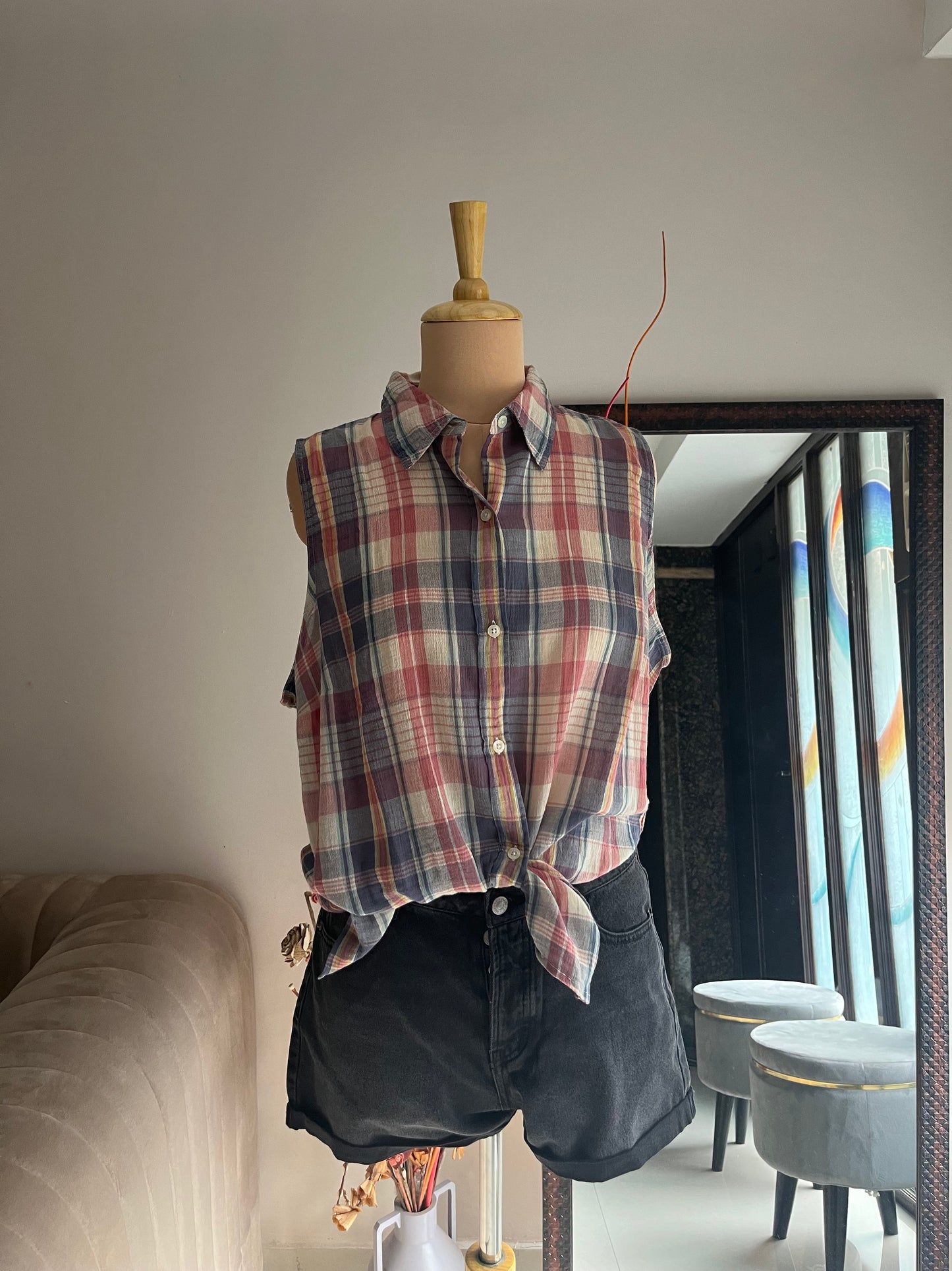 Cut Sleeves Shirt