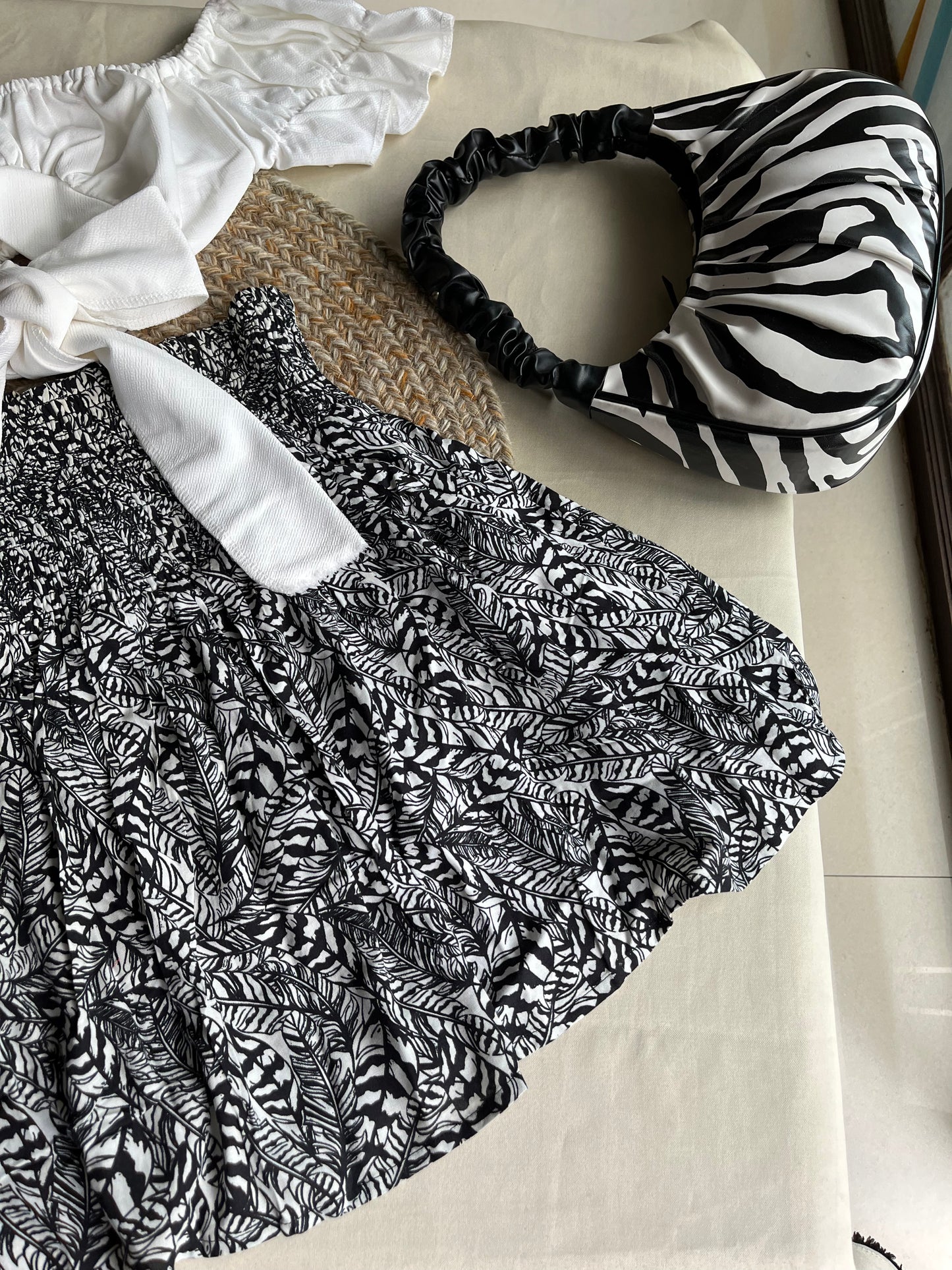 Frill Floral Skirt