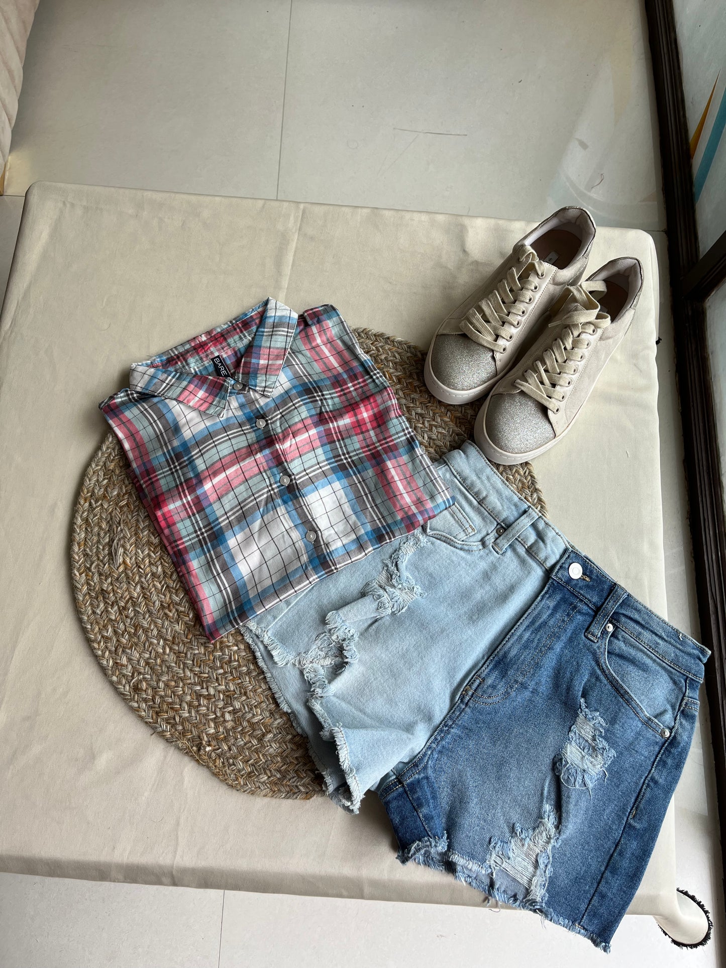 Check Crop Shirt