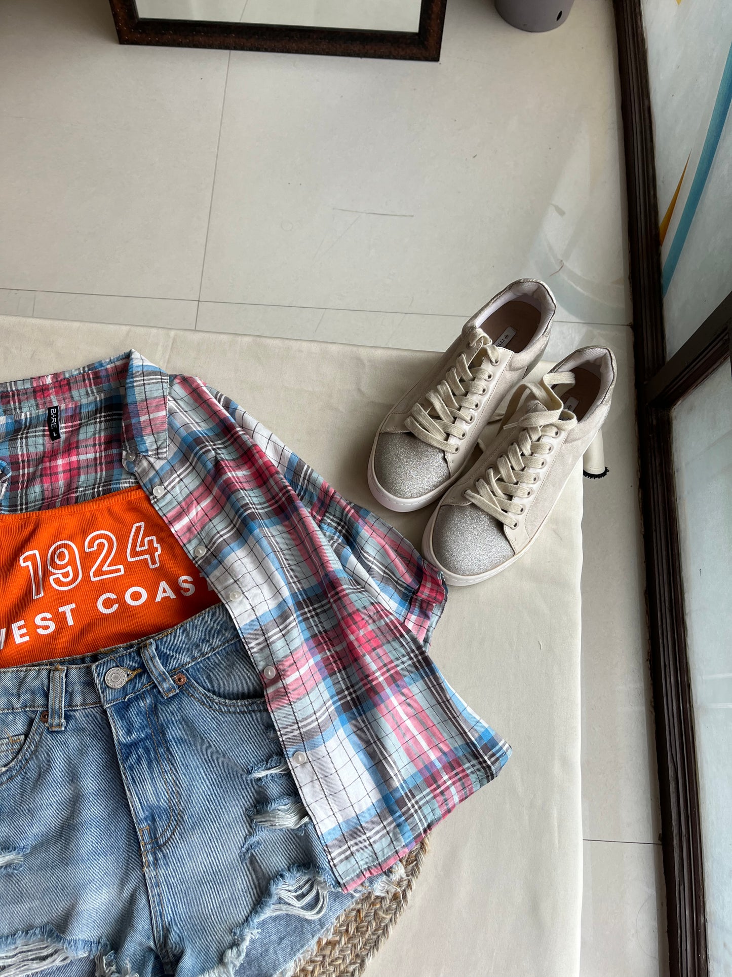 Check Crop Shirt