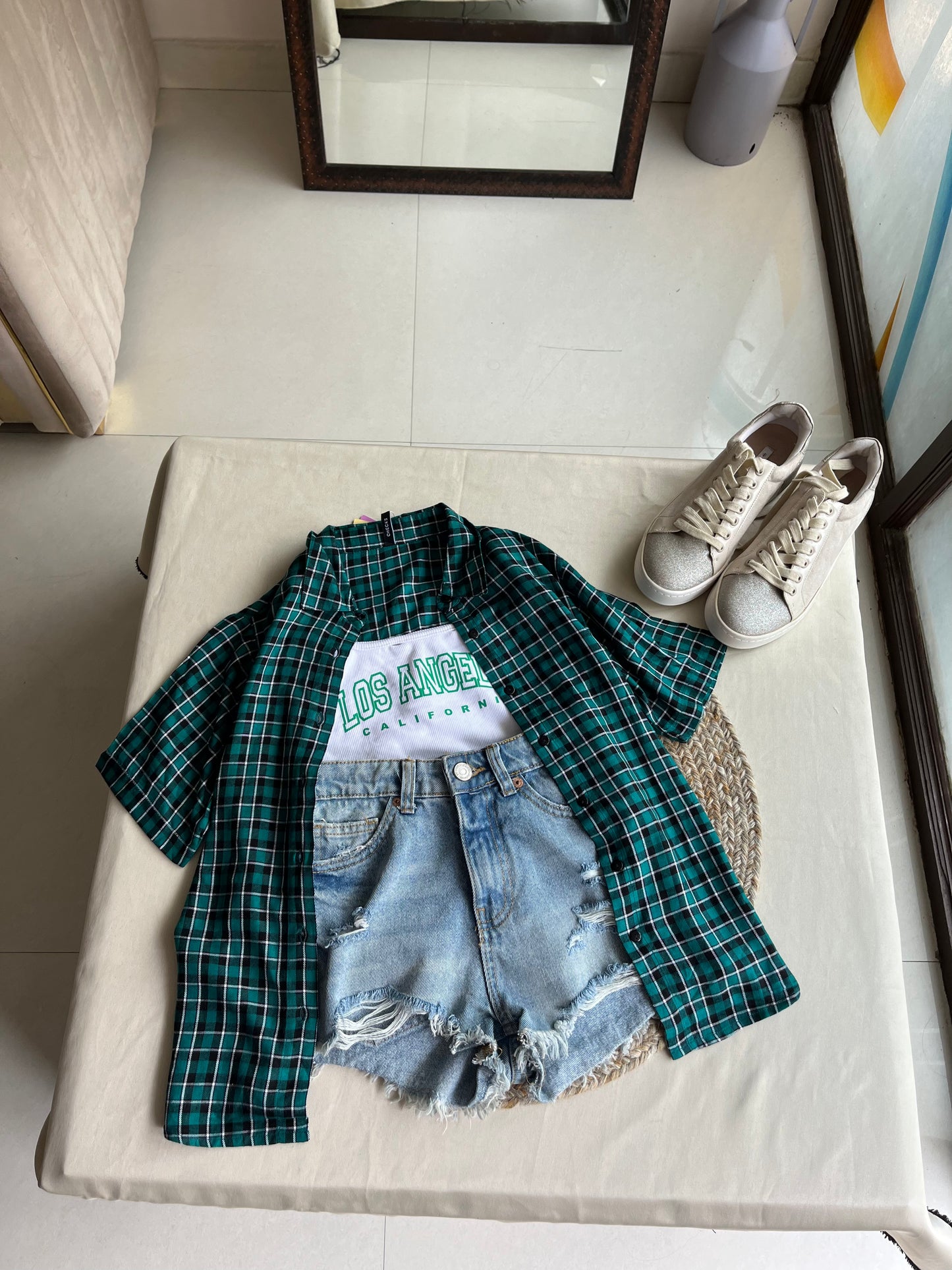 Check Crop Shirt