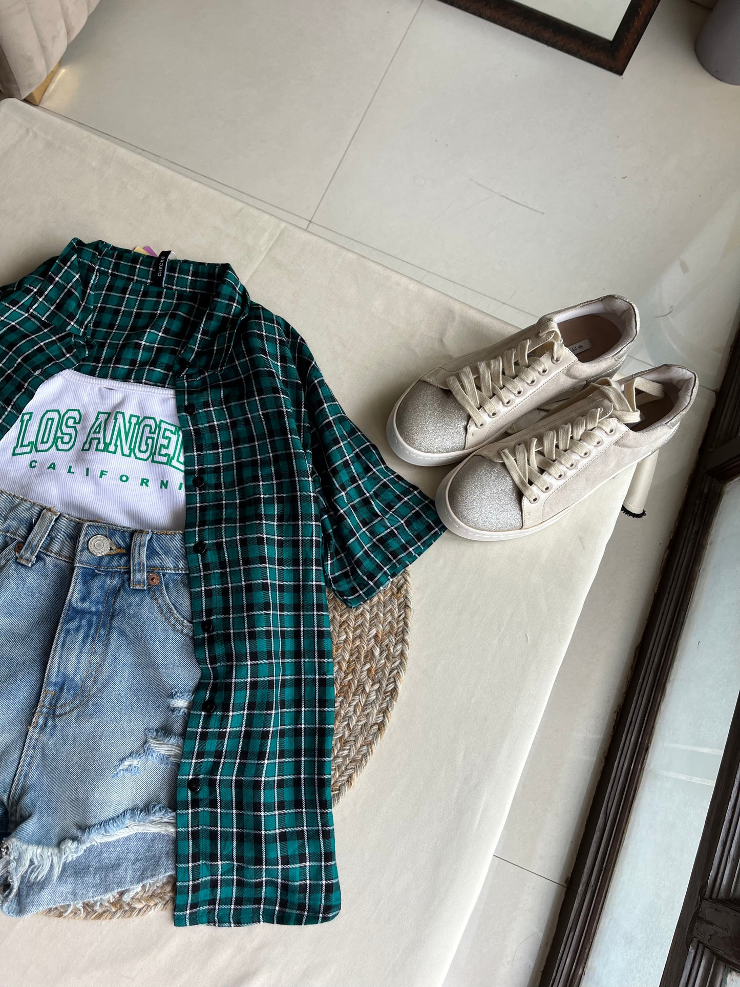 Check Crop Shirt