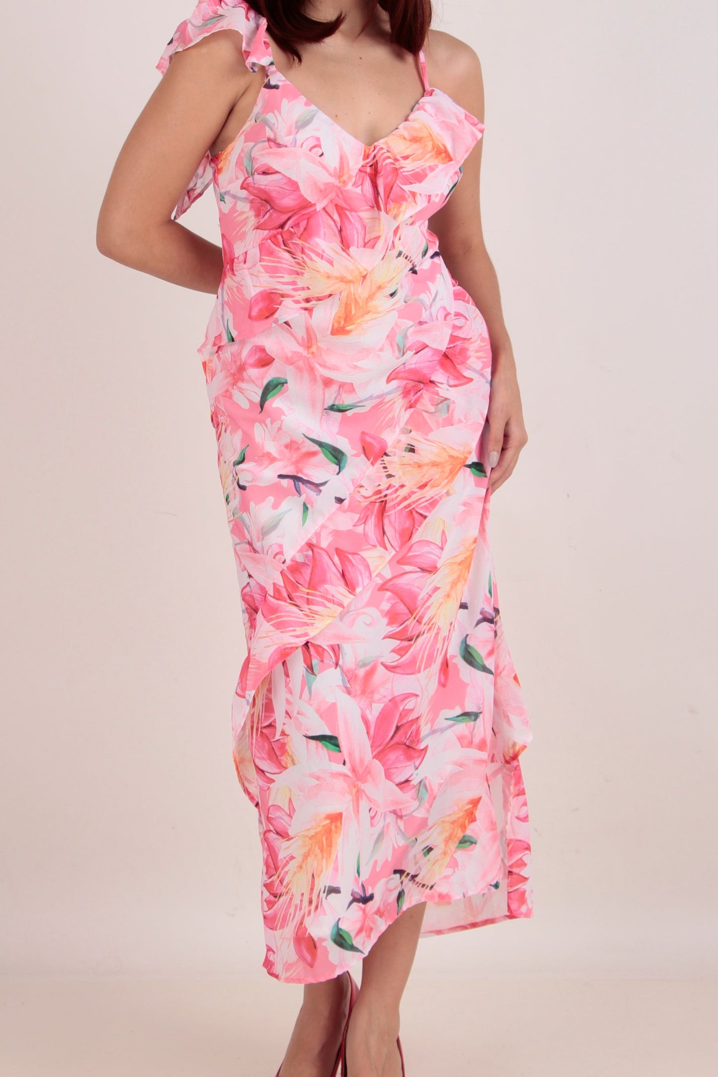 Floral Ruffle Dress