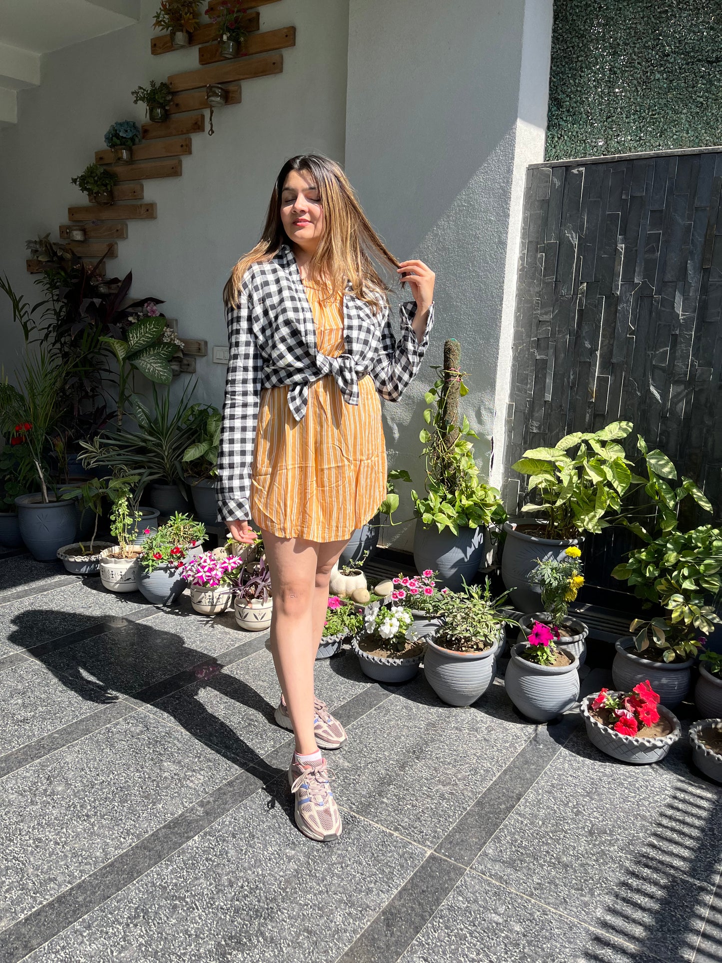 Yellow Stripe Dress