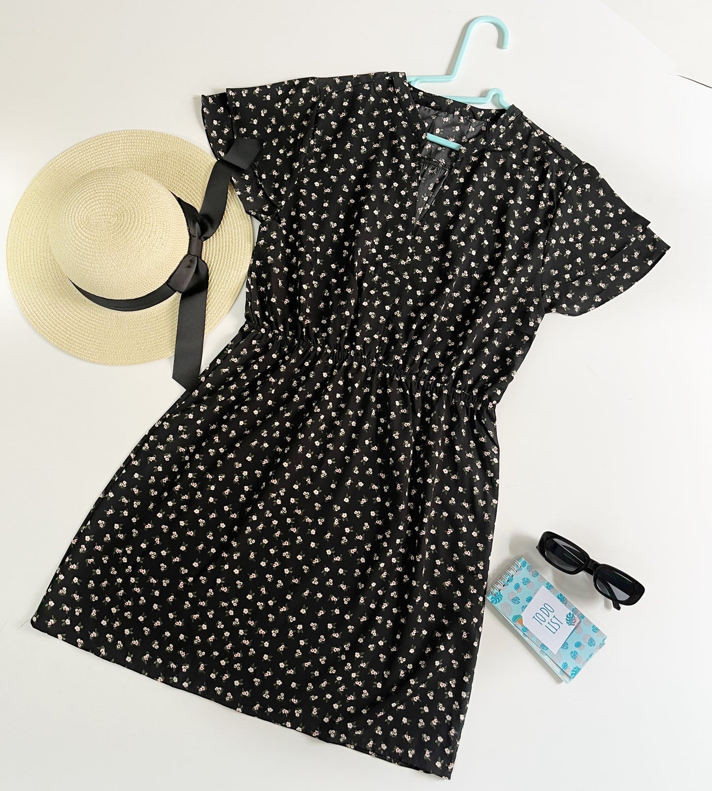 Black Print Dress