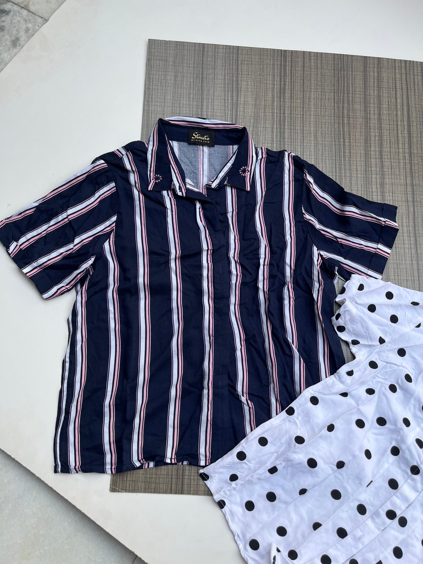 Stripe Crop Shirt
