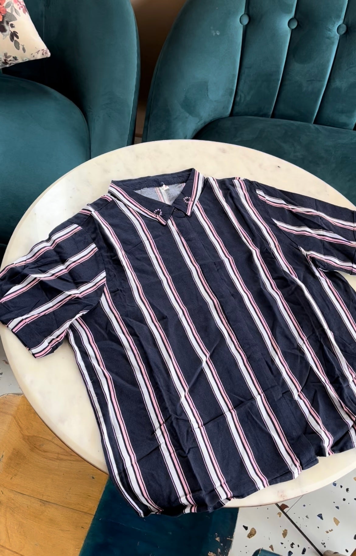 Stripe Crop Shirt