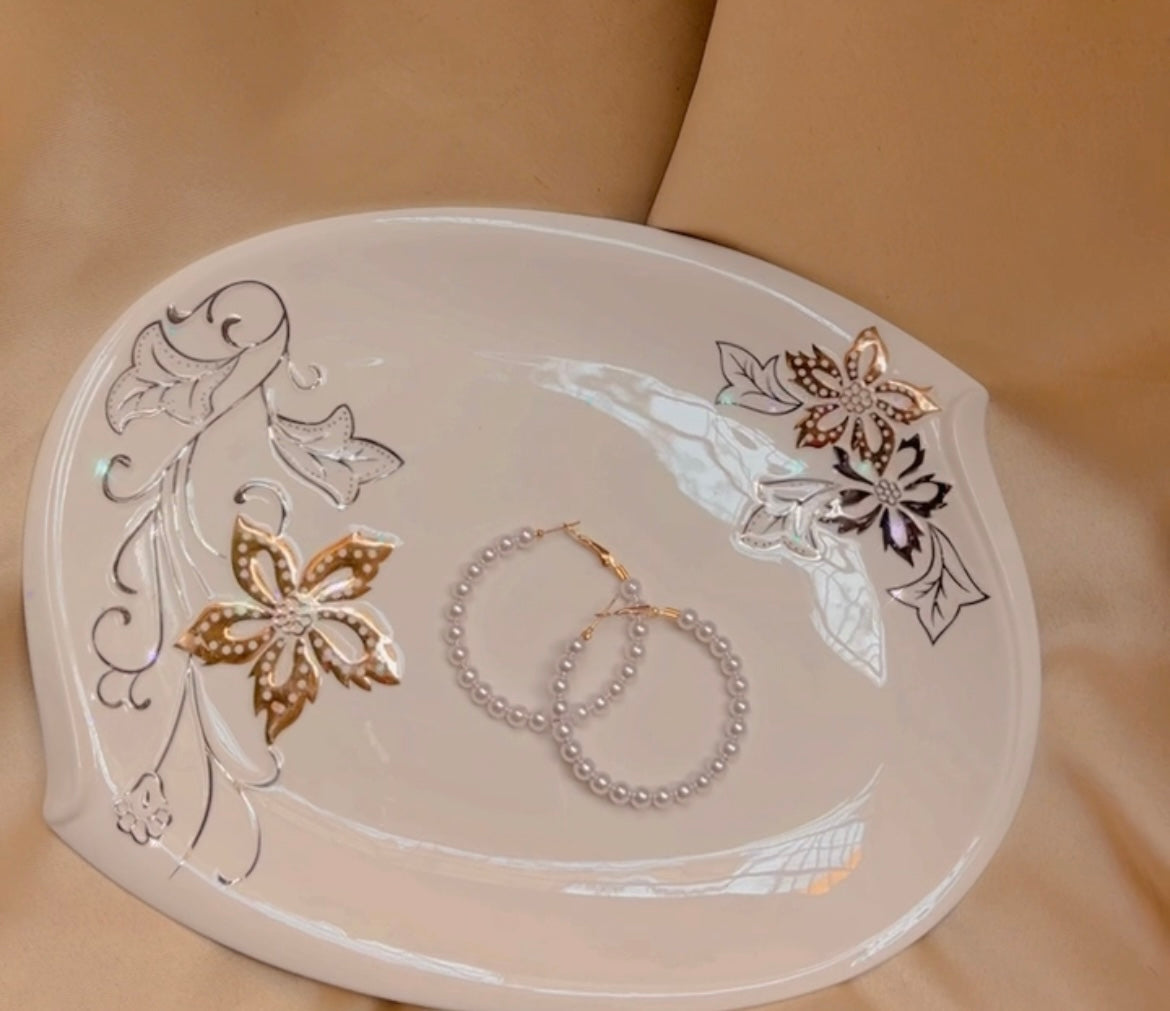 Circle Pearl Hoops 2