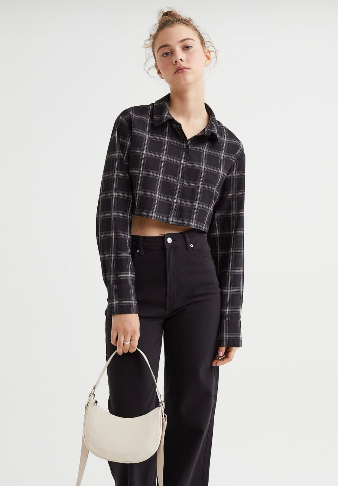 Crop Check Shirt