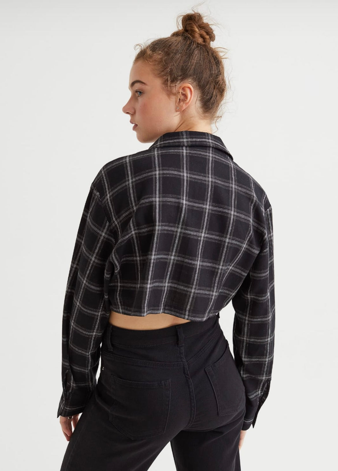 Crop Check Shirt