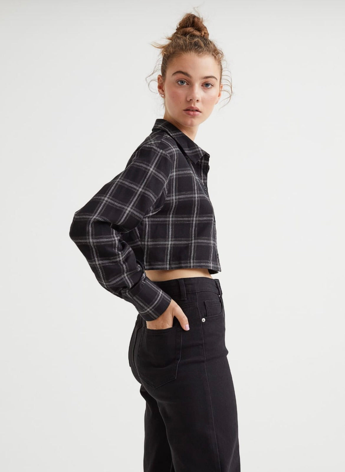 Crop Check Shirt