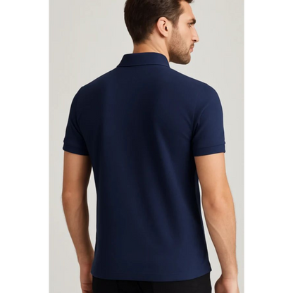 Men's Collar Tshirt - Navy Blue