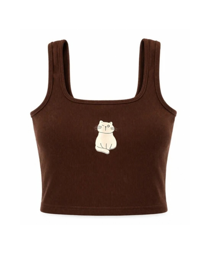Ribbed Cat Top