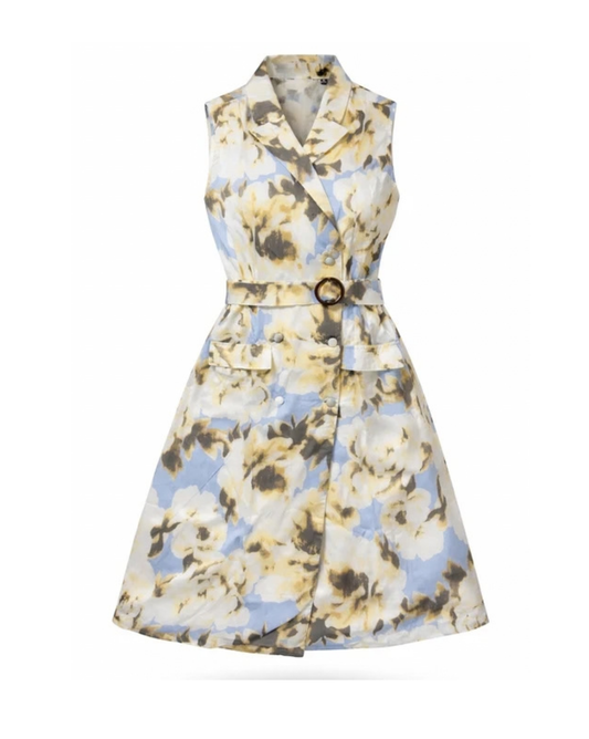 Floral Belted Dress