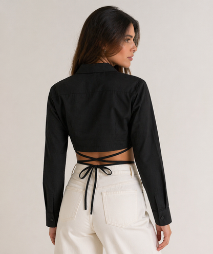 Black Knot Tie Shirt