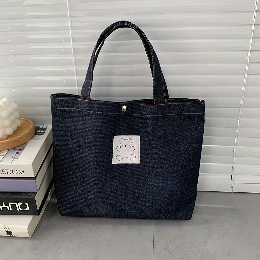 Denim Teddy Bag