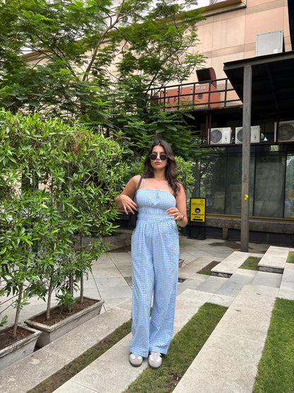 Plaid Jumpsuit