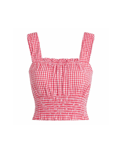 Red Gingham Top