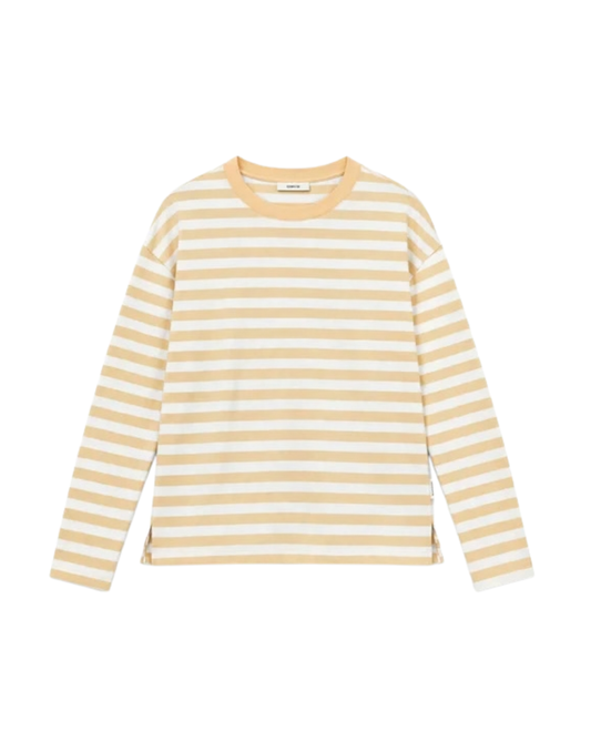 Yellow Striped Full Sleeved T-Shirt