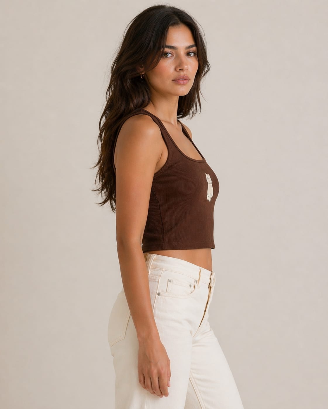 Ribbed Cat Top