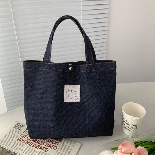 Denim Teddy Bag