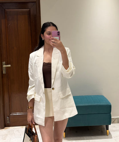 White Cream Blazer