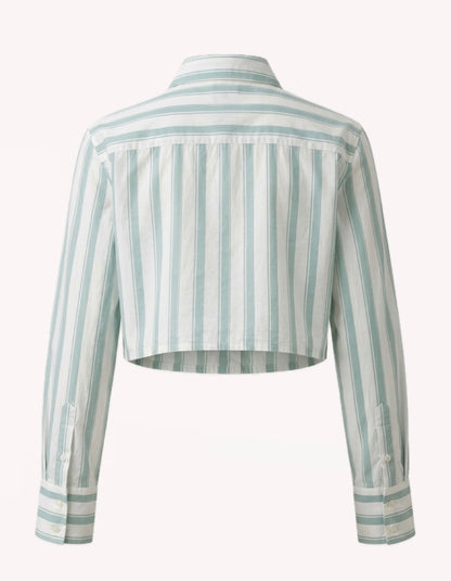 Striped Crop Shirt