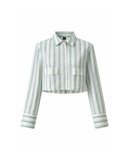 Striped Crop Shirt