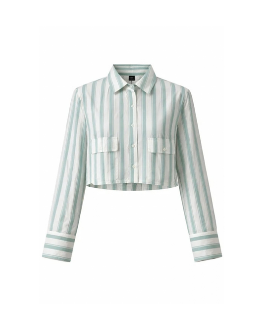 Striped Crop Shirt