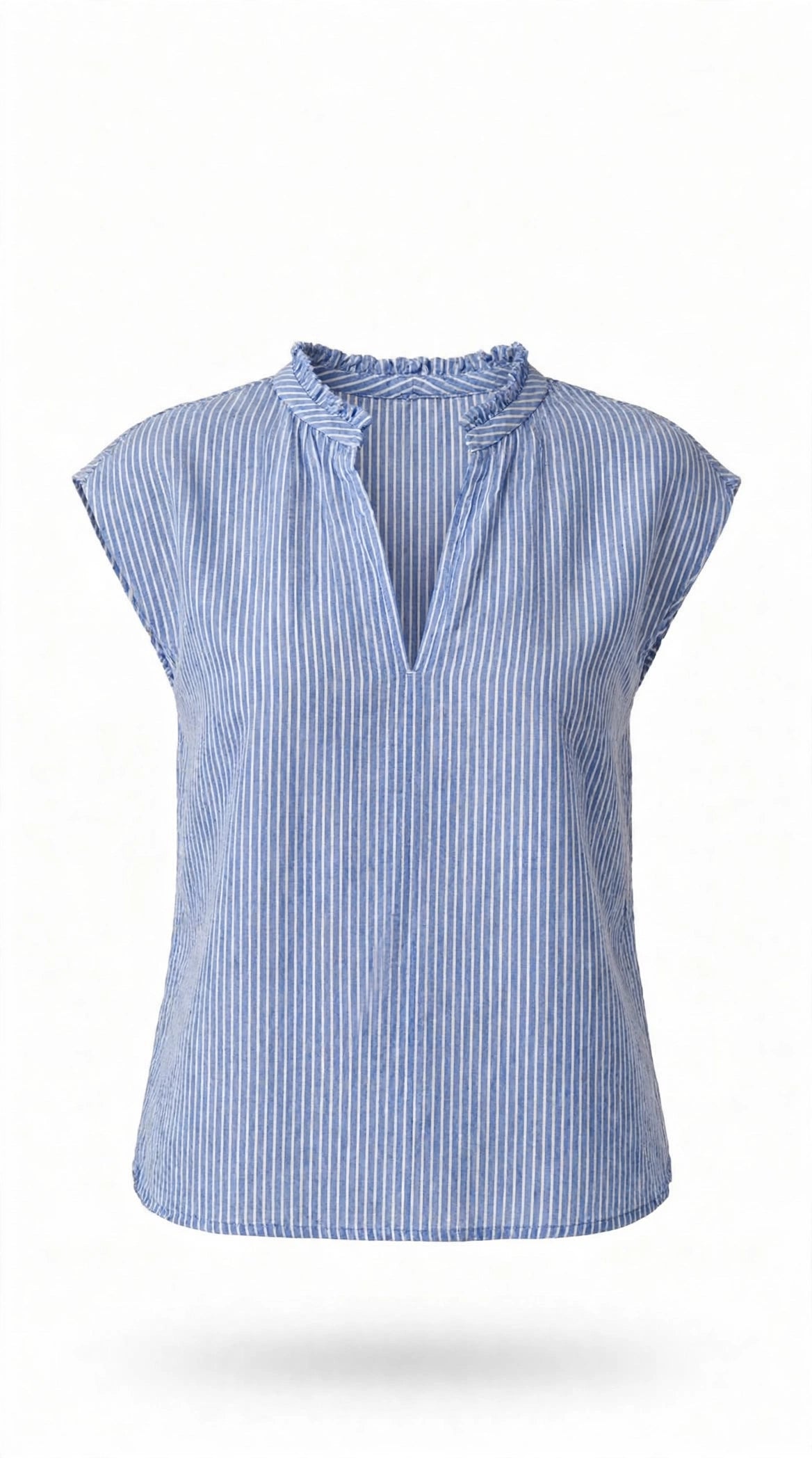 Striped V neck Top