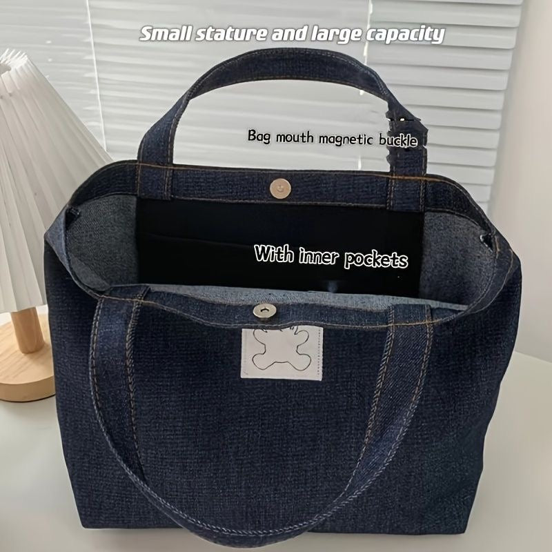 Denim Teddy Bag