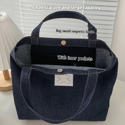 Denim Teddy Bag