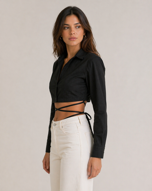 Black Knot Tie Shirt