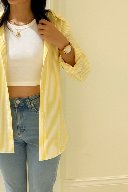 Yellow Stripe Shirt