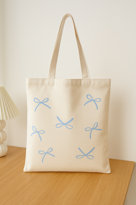 Canvas Printed Bag - Bow