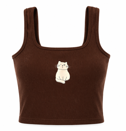 Ribbed Cat Top